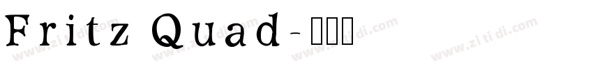 Fritz Quad字体转换